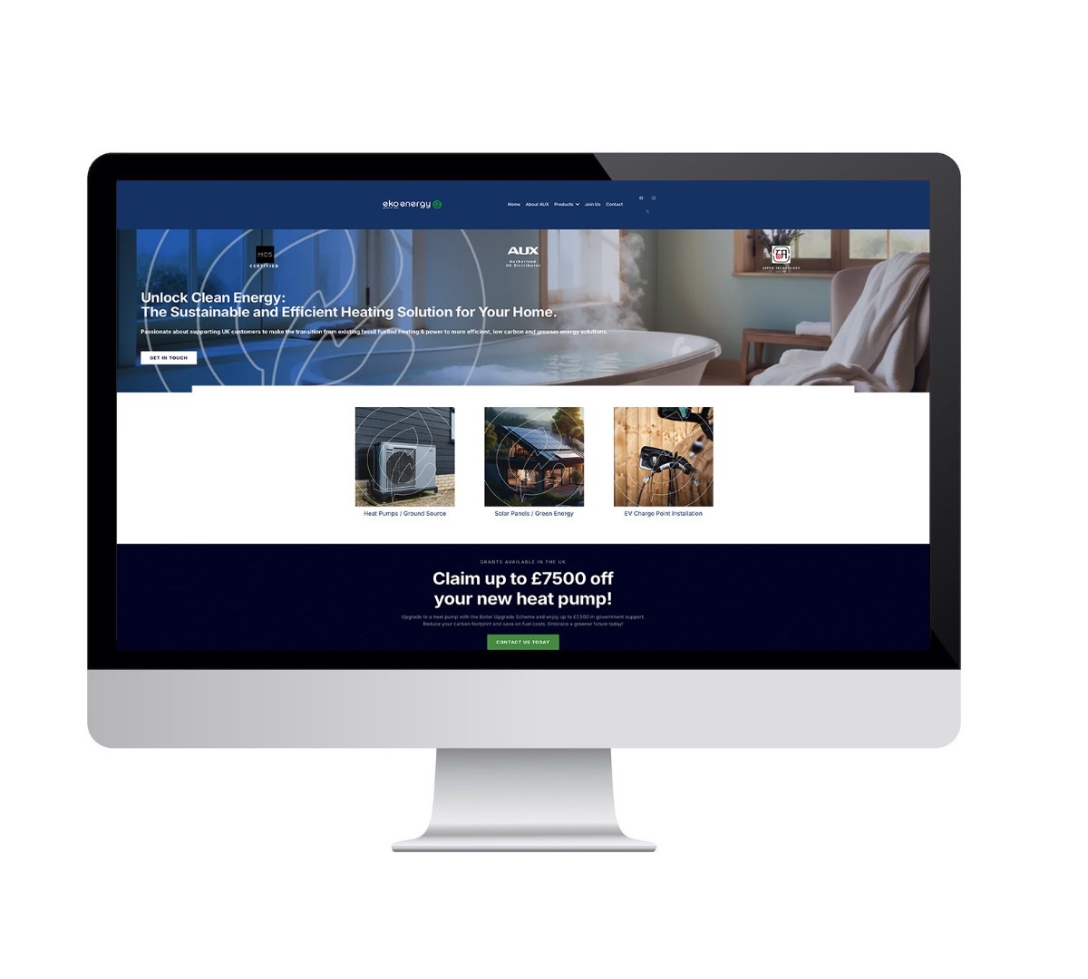 EKO Energy Group Logo Brand Website Design